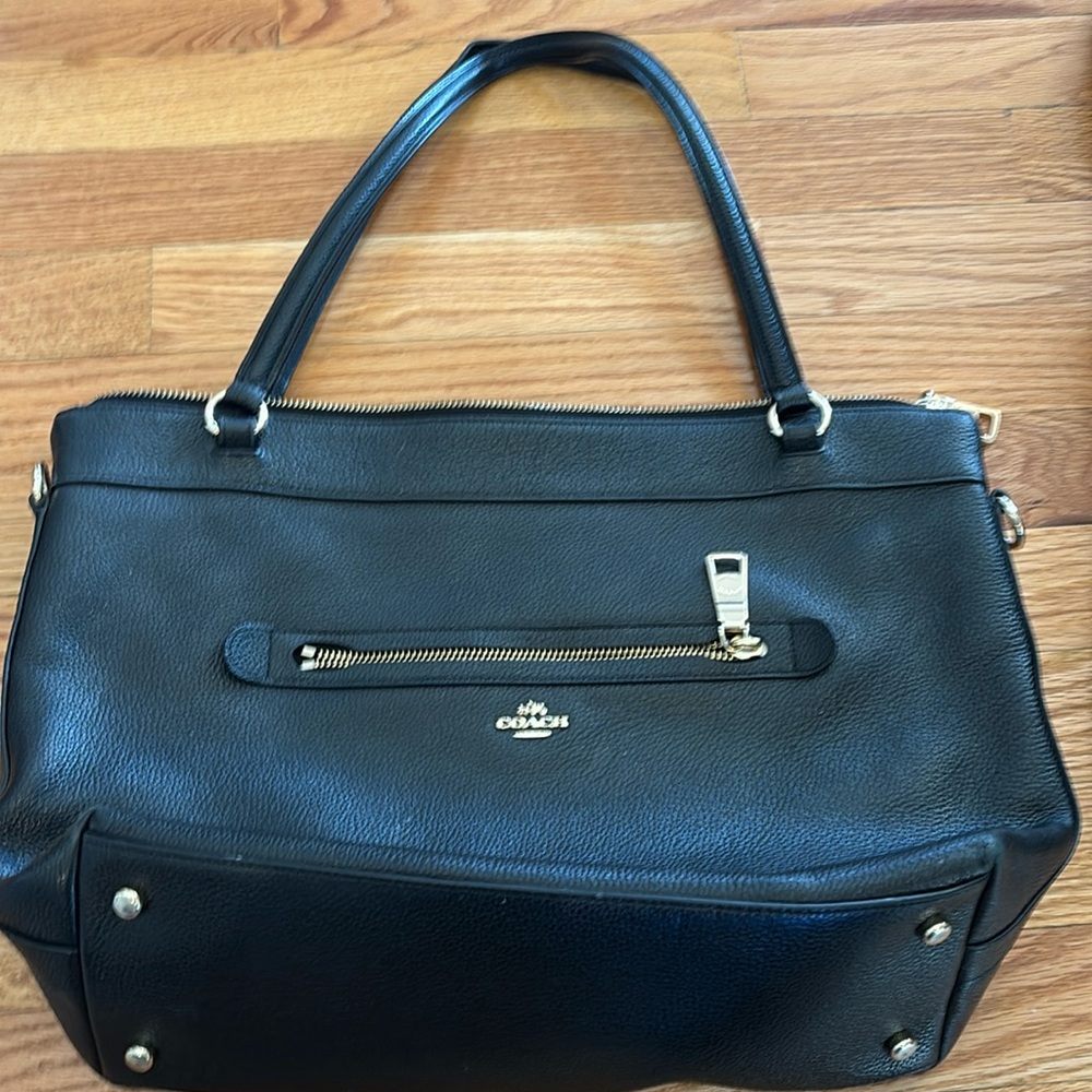 Black coach purse